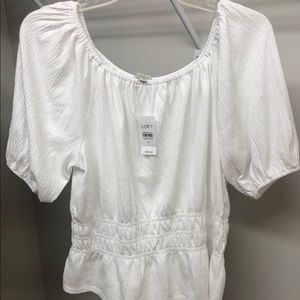 Loft white blouse